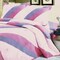 3 Pieces Full/Queen Quilt Set Vermicelli Quilted Cotton, Embroidered Patchwork, Includes Shams